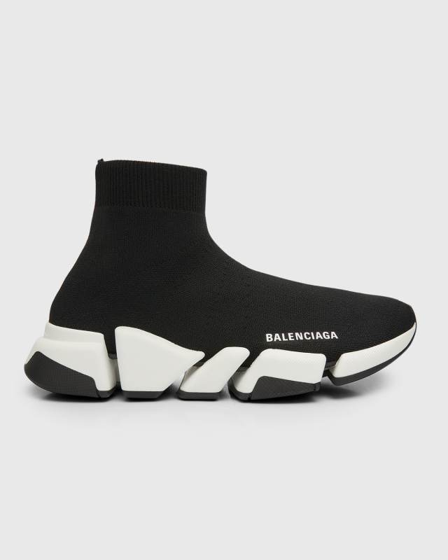 Speed 2.0 Recycled Knit Sneakers with Bicolor Sole